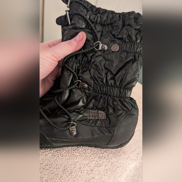 The North Face W6 Primaloft Icepick sole goose down Black Boots Snow Waterproof - Picture 3 of 7